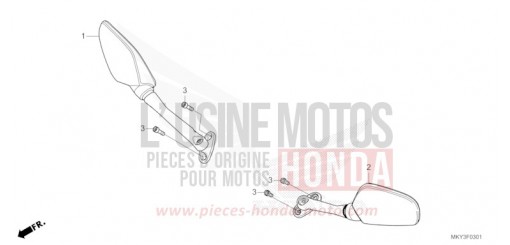 MIROIR (CBR650RA) CBR650RAP de 2023